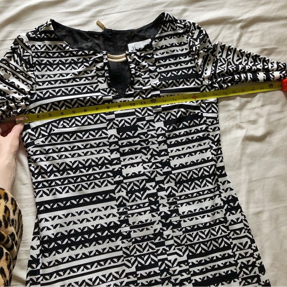 Joseph Ribkoff Black and White Dress Style 153872 Size 12 - Picture 11 of 12